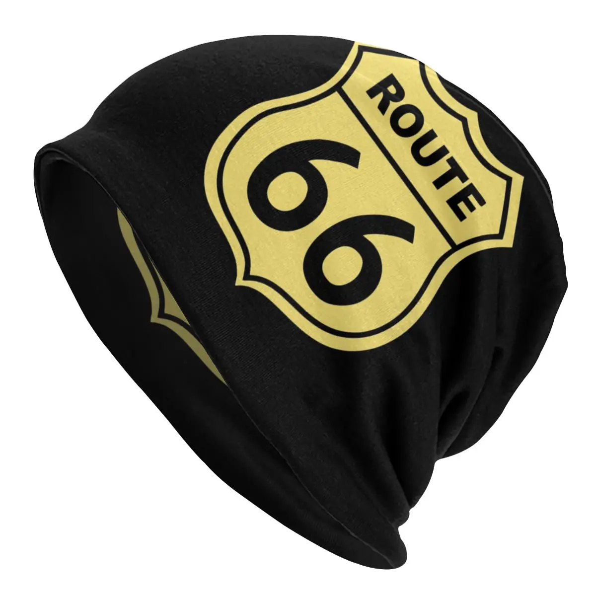 

Bonnet Winter Warm Knitted Hat Women Men US Route 66 Sign Fashion Beanies Caps Adult USA Highway Beanie Hats Outdoor Ski Cap
