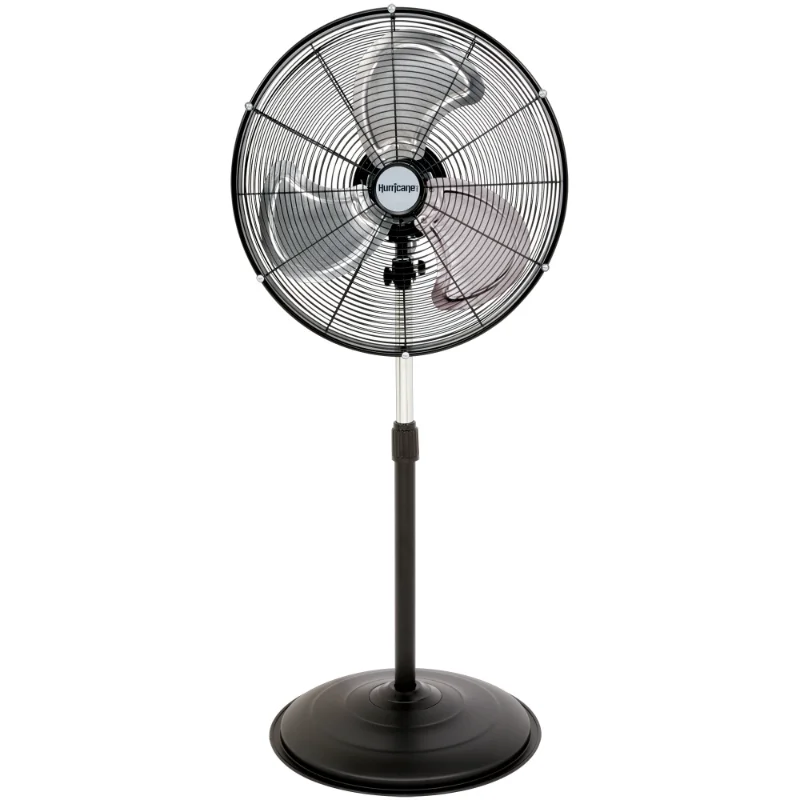 Hurricane Pro 20 Inch High Velocity Metal Stand Fan, Black