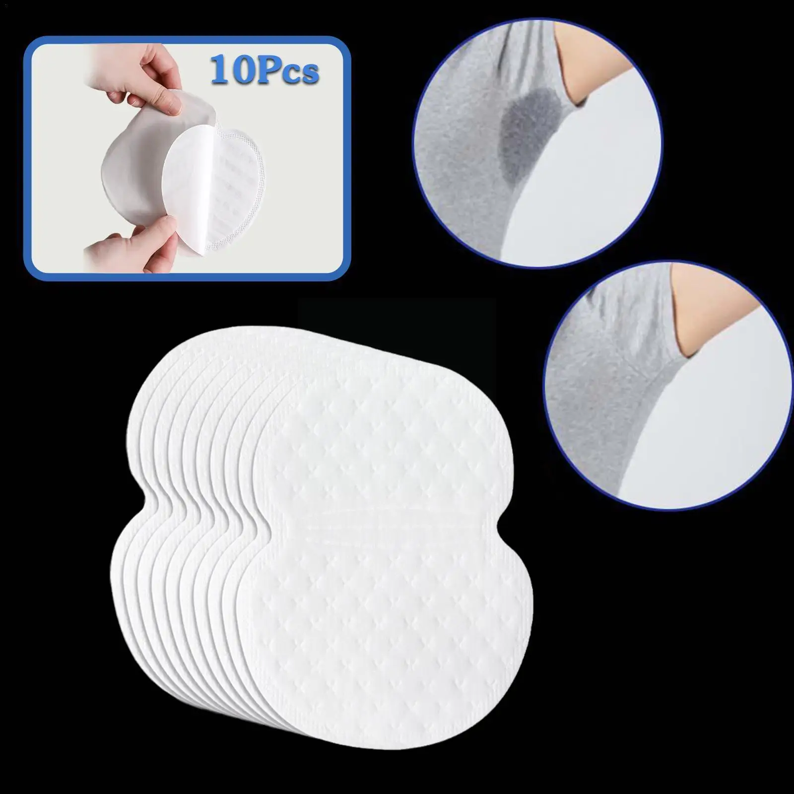 

10pcs Underarm Sweat Pads Absorb Liners Underarm Gasket From Sweat Armpit Stickers Anti Armpits Pads for Clothes Deodorant P7F8