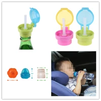 no spill choke water bottle cups adapter cap with tube drinking straw for baby infants kid easy portable hygiene drink feeder