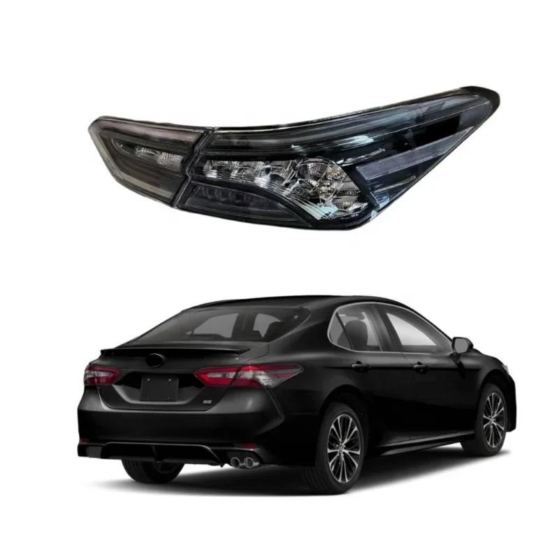 Автомобильный задний фонарь YBJ для TOYOTA CAMRY 2018-2021 81550-06840 81560-06840 цвет черный SE/XSE LE/XLE