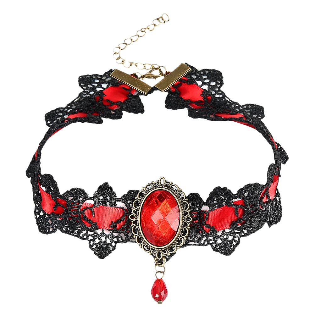 

1 Pc Vintage Lolita Chokers Rhinestone Necklace Bracelet Pendant For Teen