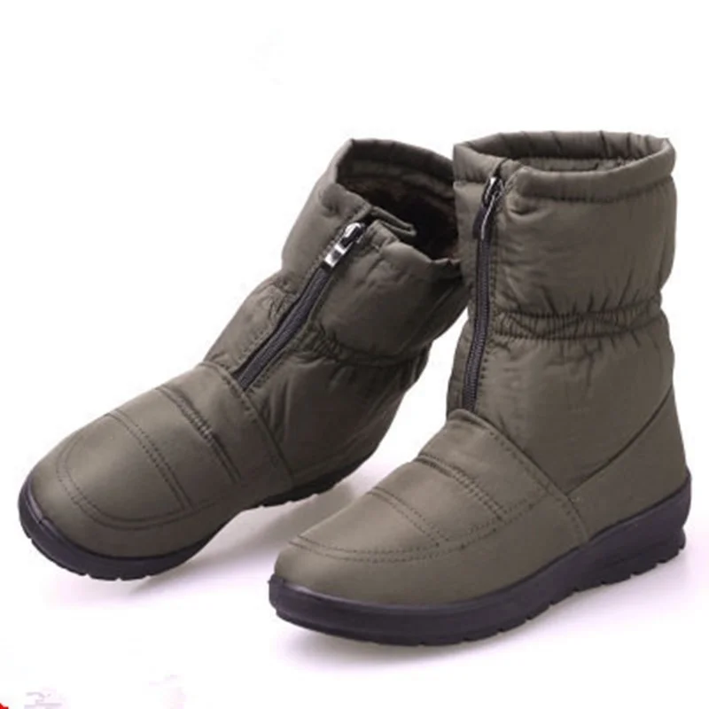

Winter Womens Thermal Waterproof Snow Boots Outdoor Climbing Skiing Riding Thicken Fleece Warm Antiskid Lightweight Cotton Shoes