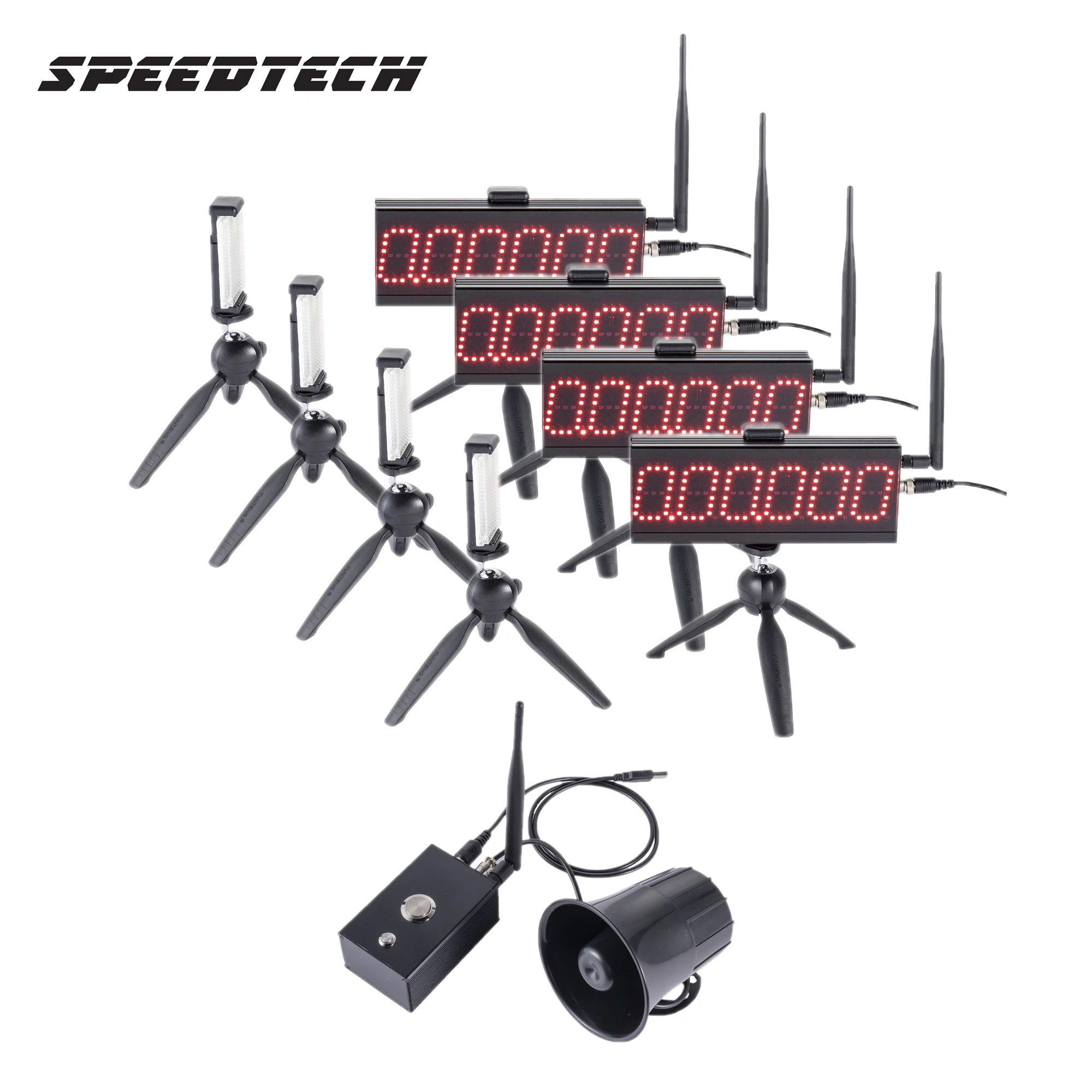 

Speedtech S-004 Wireless Laser Timer Outdoor Racing Infrared Sensor LED Sport Timing Systems For Sprint, Track And Field