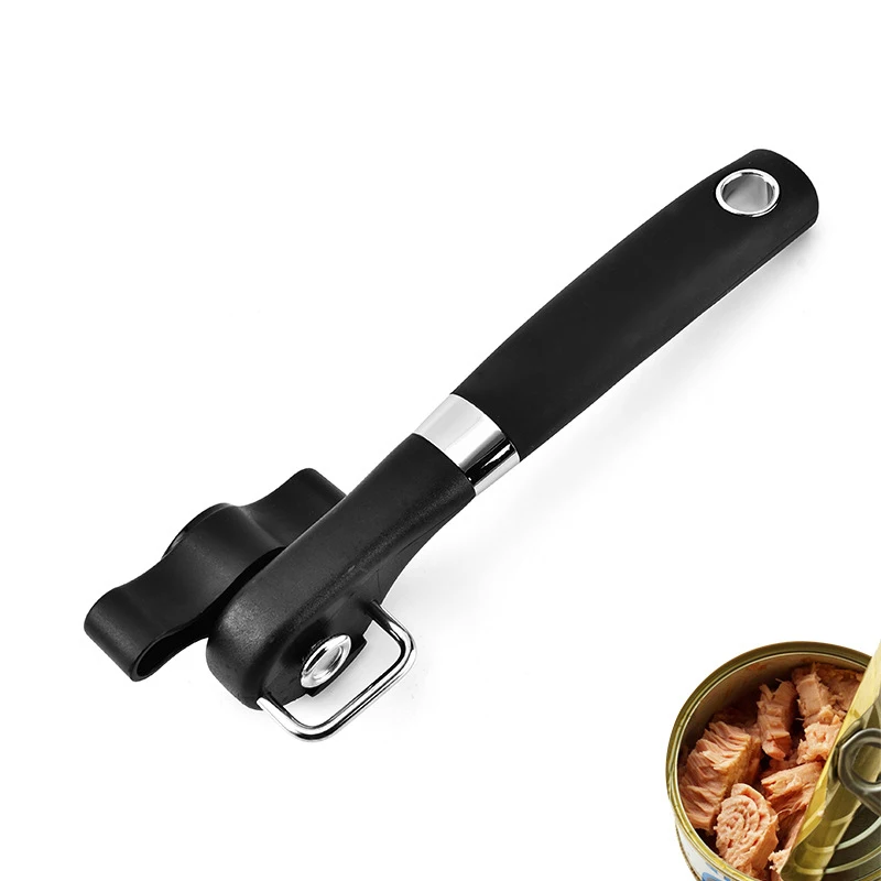 can opener safety hand actuated can opener side cut easy grip manual opener knife for cans lid kitchen accessories gadget bk free global shipping