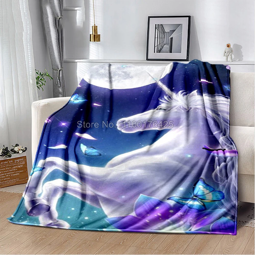 Черное мультяшное одеяло с единорогом на заказ одеяла для маленьких девочек и