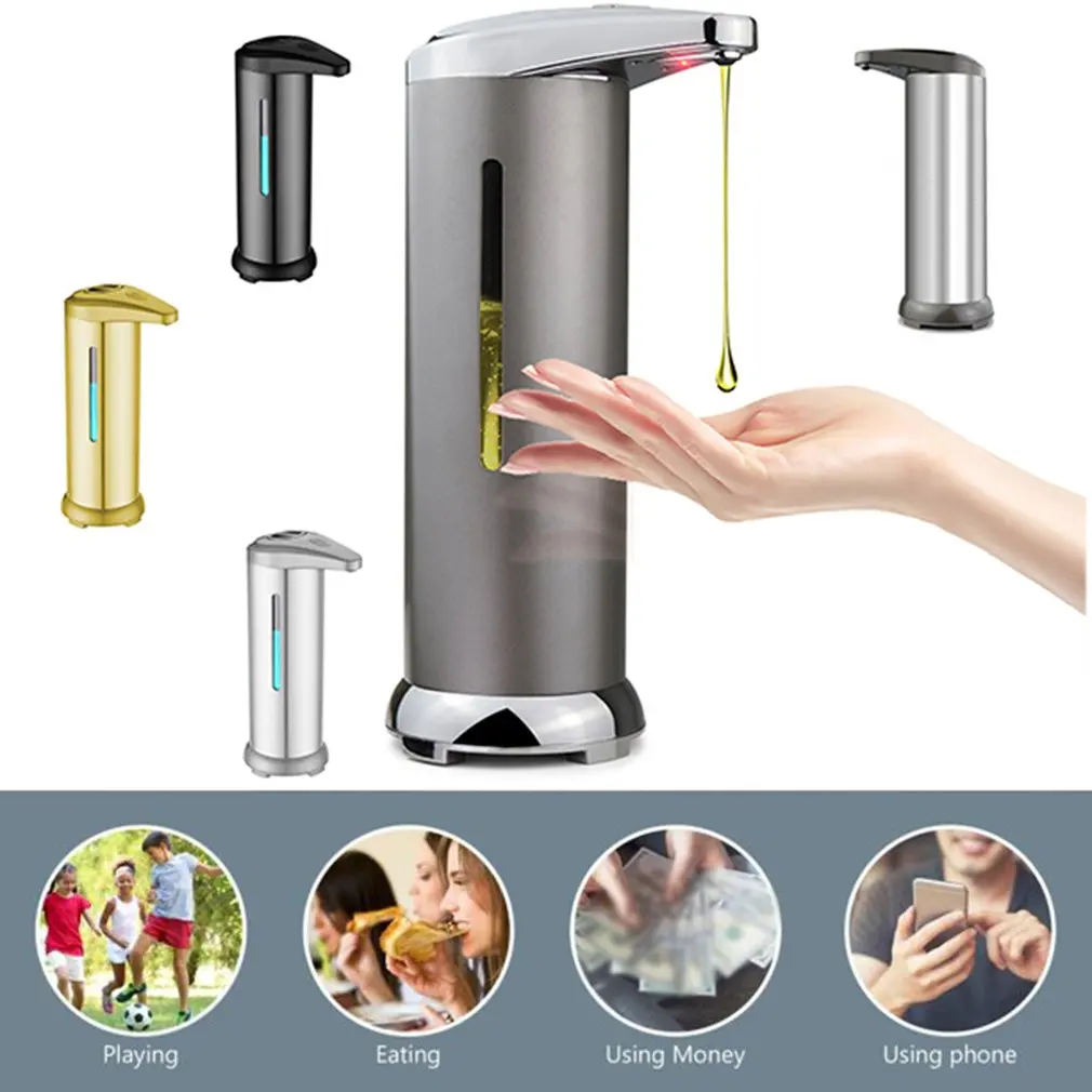 

Automatic Soap Dispenser With Visible Window Touchless Liquid Soap Dispenser Waterproof Home Soap Pump Dispenser