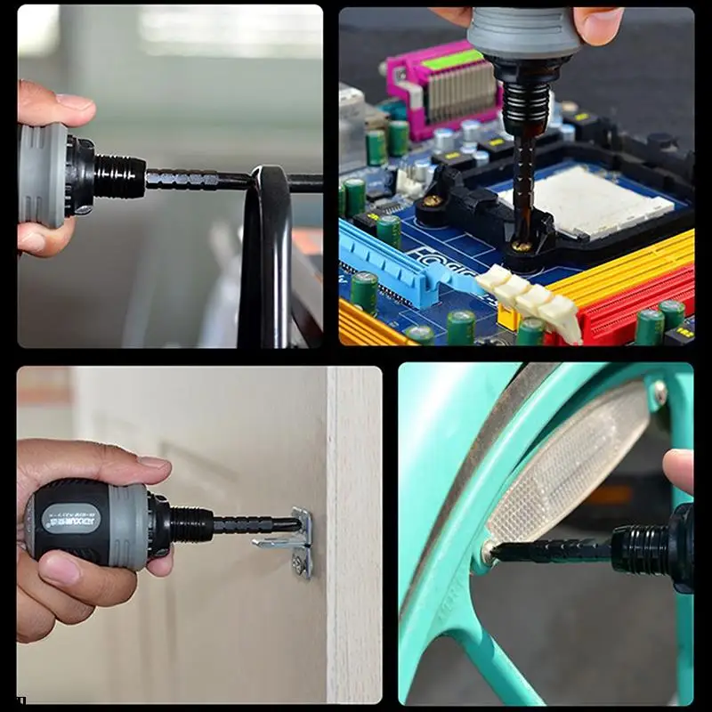 Выдвижная двухцелевая храповая Отвертка CRV высококачественные стальные