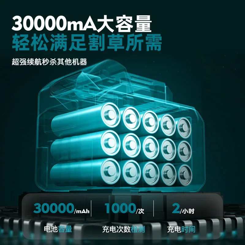 Электрическая газонокосилка ручной литий-ионный маленький бытовой