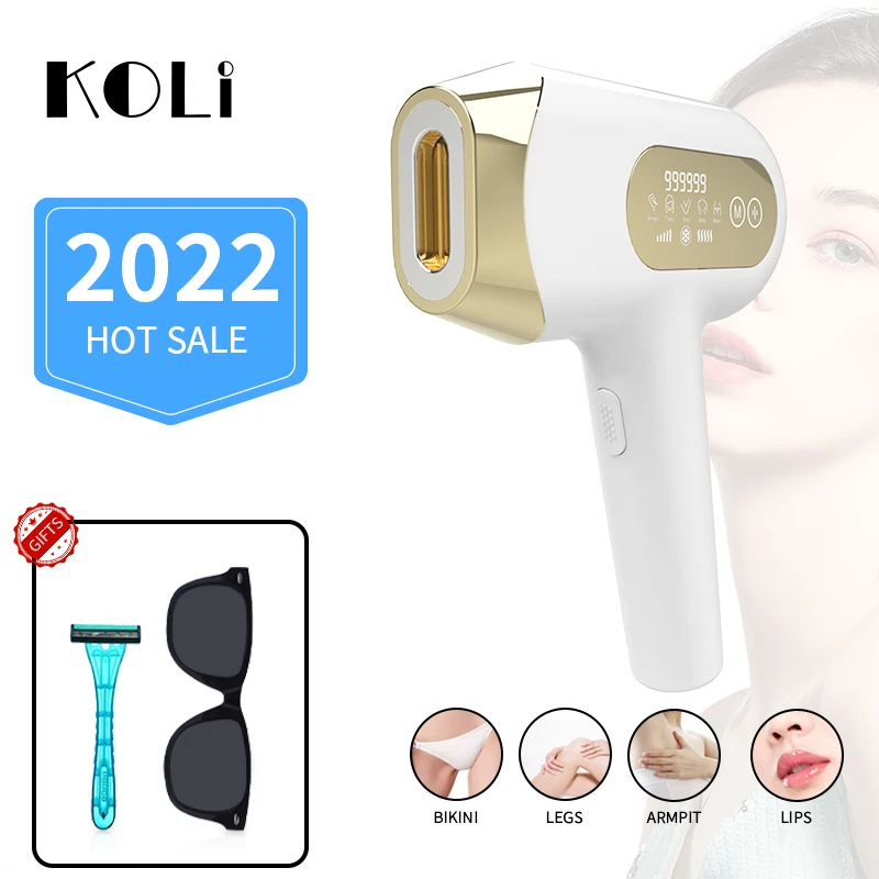 

IPL Hair Removal Photoepilator Laser Epilator Permanent Painless Shaving Electric Depilador Device Ice Depilation 999999 Flashes