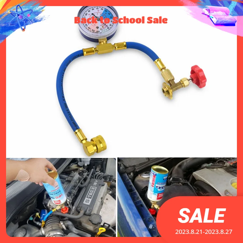 Automotive Air Conditioning Refill Kit Freon r134a Filling Equipment Car Air Conditioning Tools Refrigerant Pressure Gauge Set