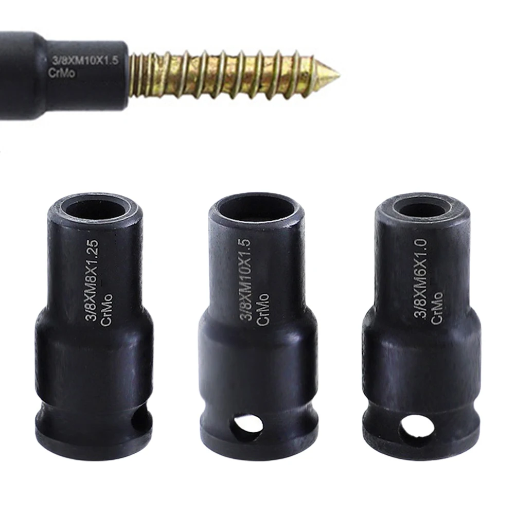

3pc Insert Nuts Socket Adapter Thread Socket Wrenches Hex Socket Adapter Bolt Drivers Repairing Tool Kit Hand Set Repair Tool