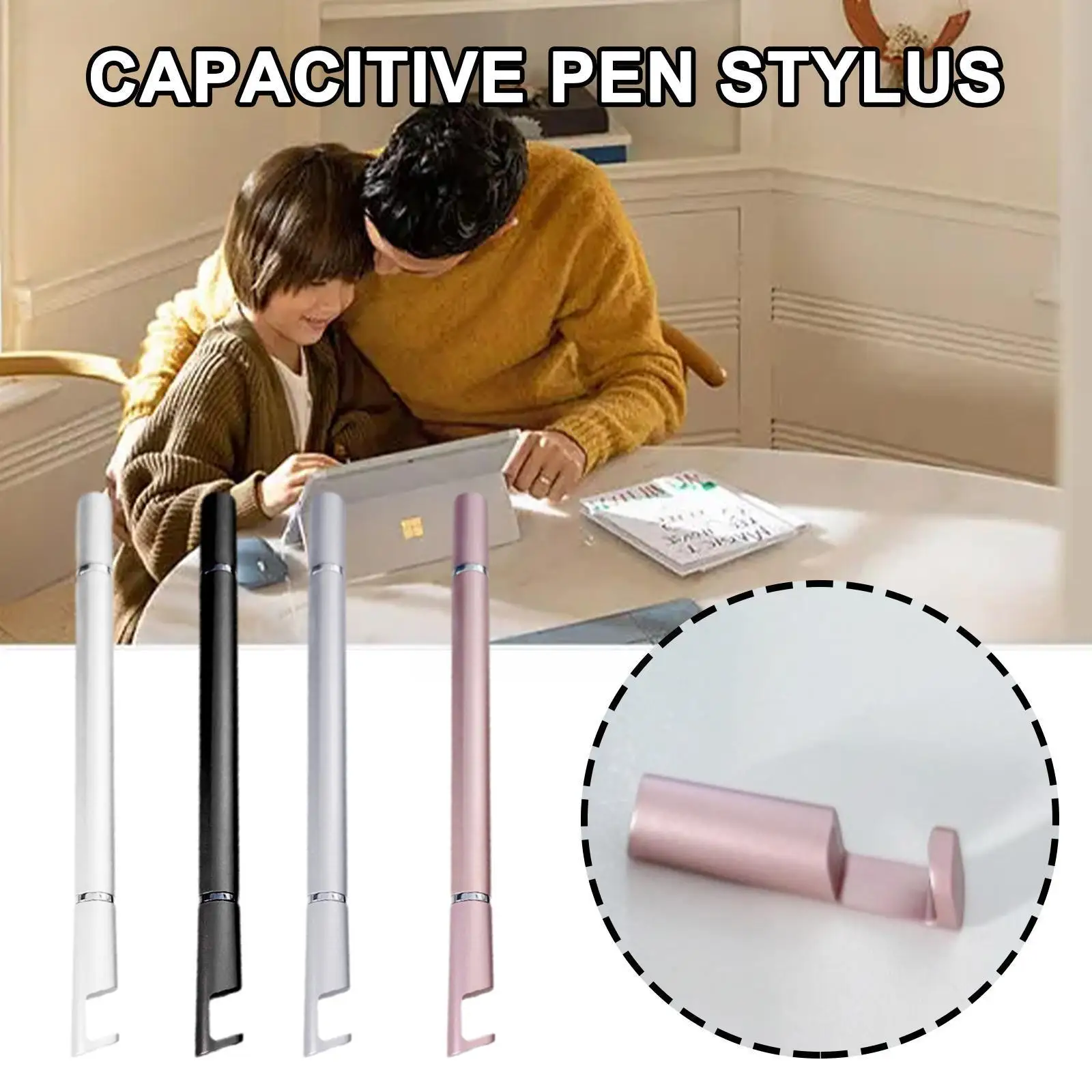 

2 In 1 bracket Double-head Stylus For Smartphone Tablet Drawing Capacitive Pencil Universal Android Mobile Screen Note Touc S4O0