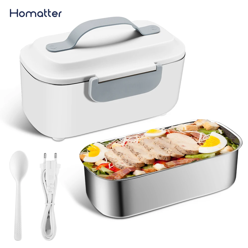 

Homatter Electric Lunch Box Food Heater Warmer Container Stainless Steel Travel Office Heating Bento Box 24V 220V EU Plug