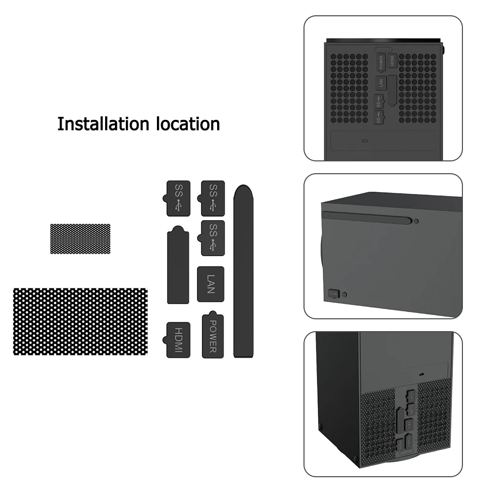 

Enduring Practical Parts Components Gaming Console Anti Dust Cover Net Silicone Plugs Stopper Dustproof Suit Kit