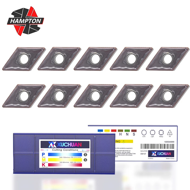 

Hampton DNMG150608 твердосплавные пластины, внешний токарный инструмент, токарный станок с ЧПУ, режущие инструменты, режущее лезвие для стали