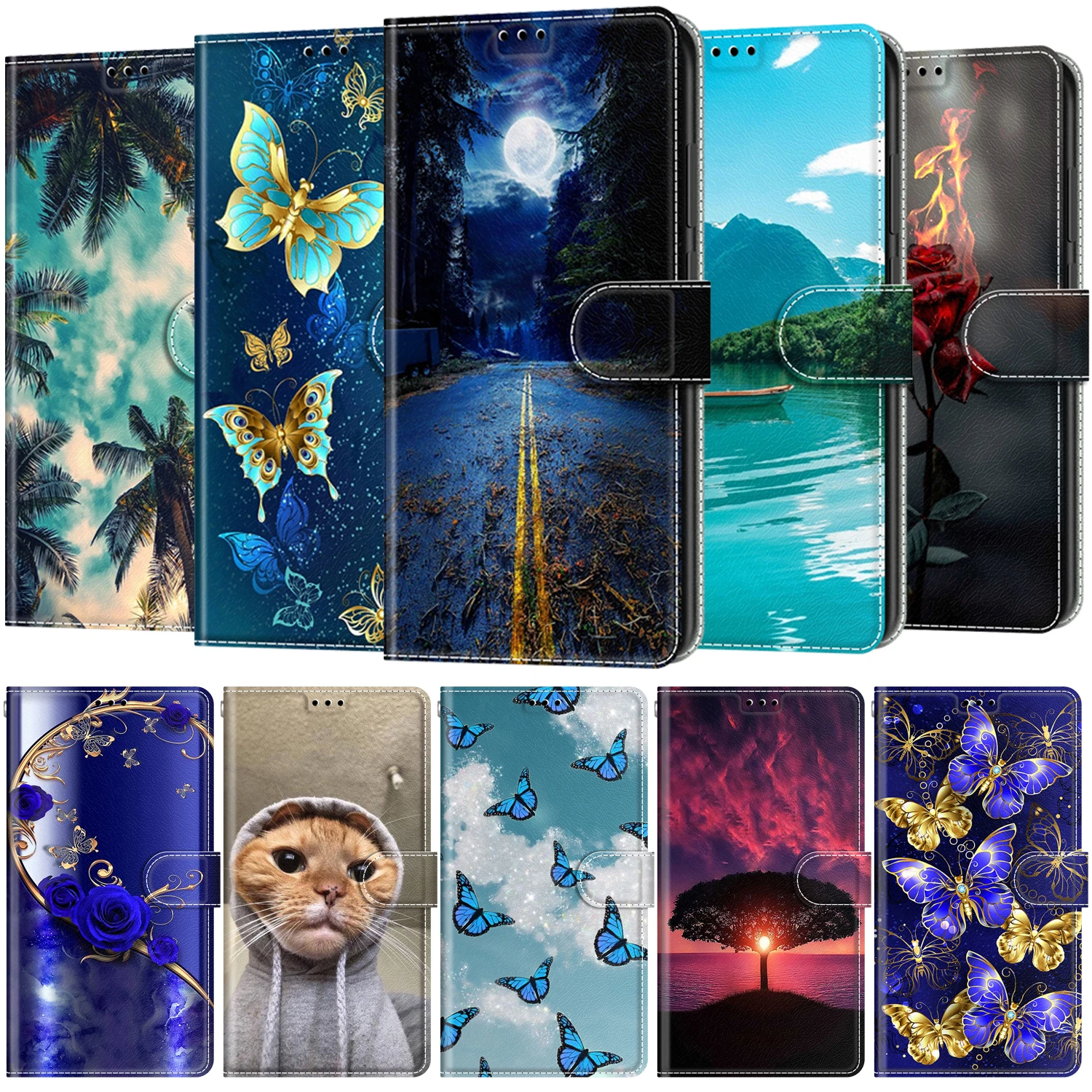 

Book Cover For Huawei Honor 7A 8A 8X 9X Pro Play 8A 8s 2019 2020 Pro Case Phone Case For Honor 9 10 20 Lite 10i 20i 30i 20E Case