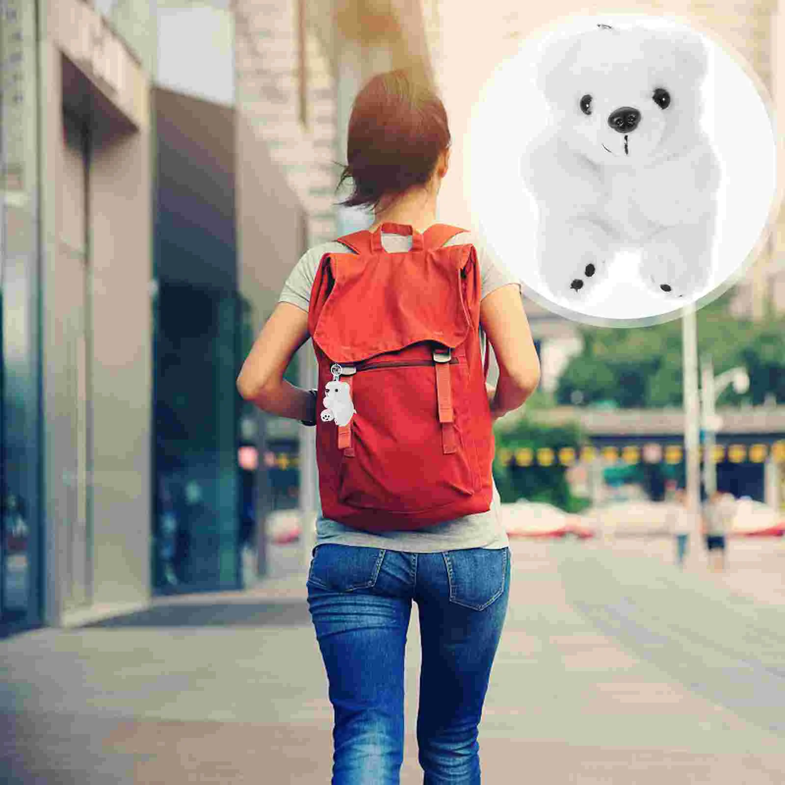 Брелок с арктическими животными подвеска в виде животных брелок медведем