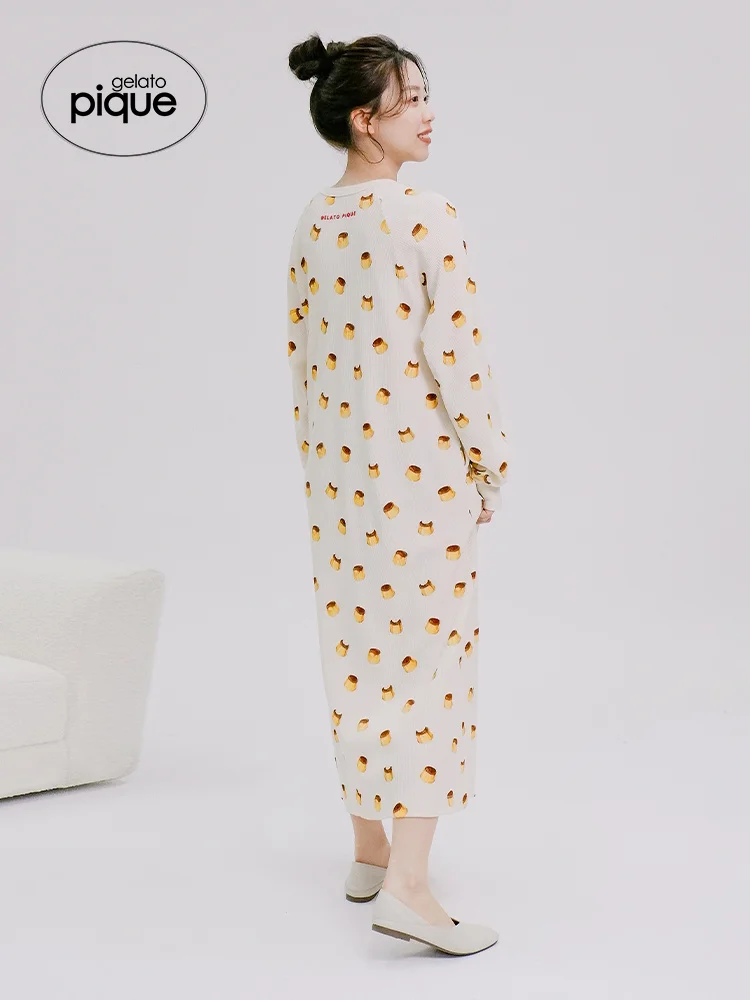 Room Wear Gelato Pique 2023 Spring/Summer Women's Pajamas Set Pudding Printed Trousers Sleep