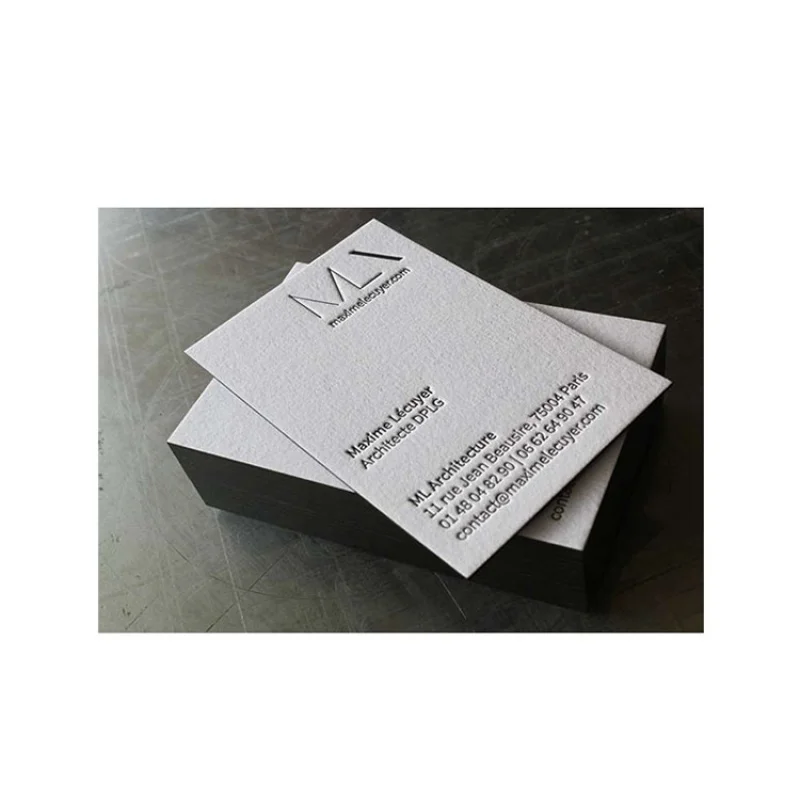 Высококачественные экологически чистые Матовые Белые текстурированные хлопковые бумажные открытки пользовательские визитные карточки