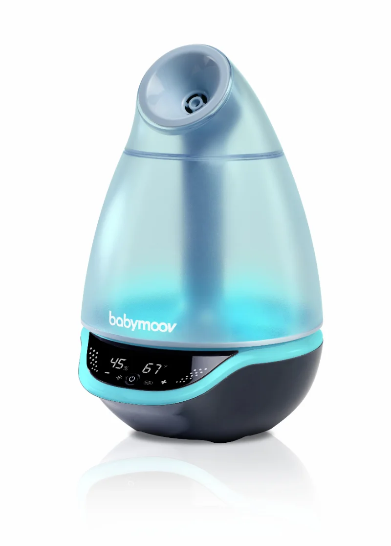 Babymoov Hygro + Humidifier With Programmable Humidity Control and Timer, 7 colors Night Light, and Essential Oil Diffuser
