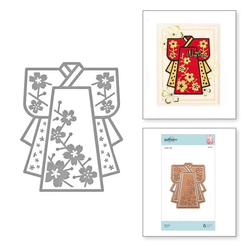 

Kimono Clothes Cutting Dies New Arrival 2022 For Scrapbooking Paper Craft DIY Handmade Card Embossing Decoration Craft Album