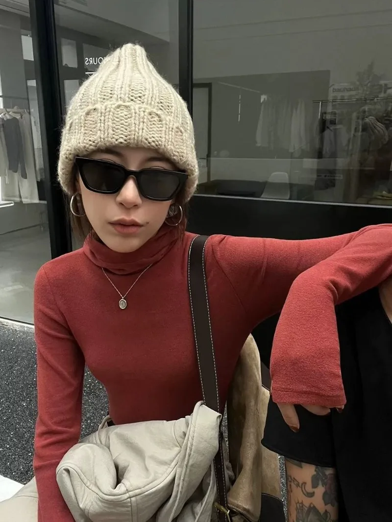 Однотонный джемпер с длинным рукавом и капюшоном женская новая модная