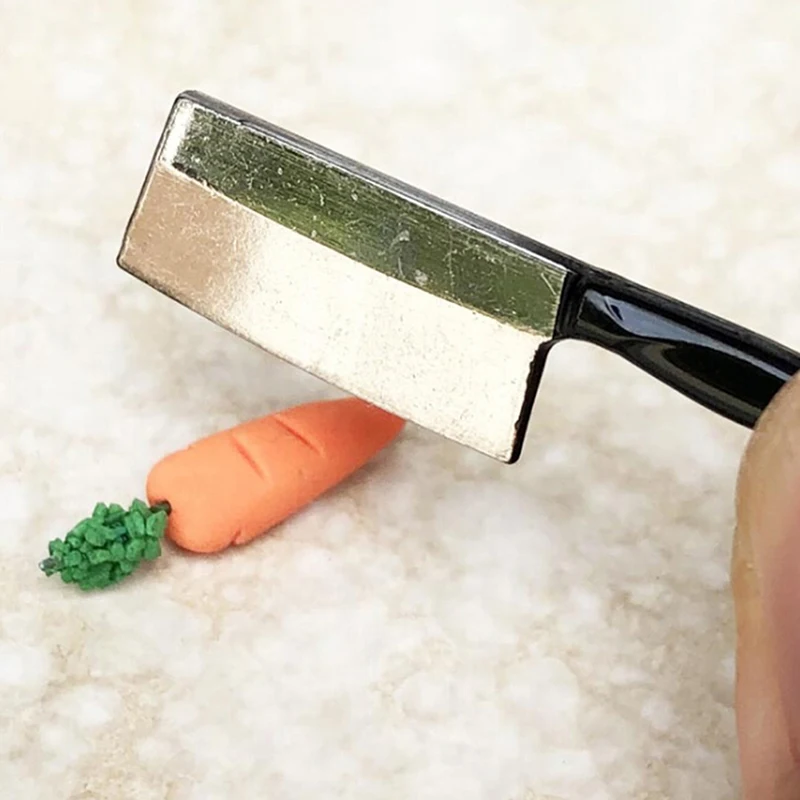 

1 шт., набор металлических ножей для кукольного домика 1:12