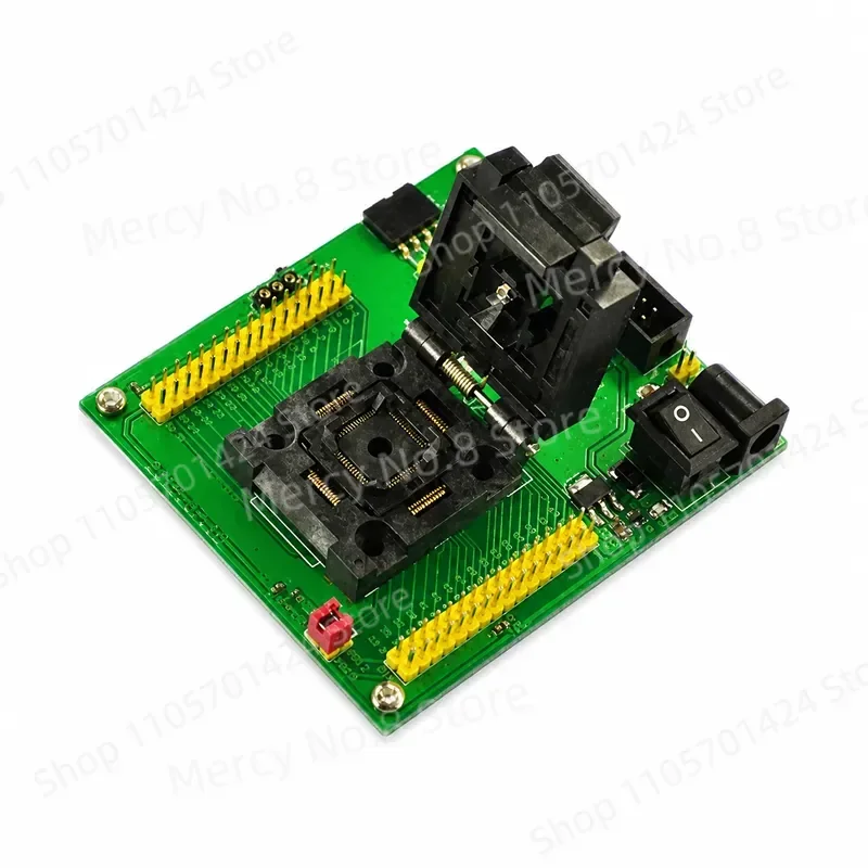 Фото Программируемая тестовая плата/адаптер для программатора STM32, для QFP64, для SUNLEPHANT №1