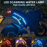 2pcs drl daytime running lights motorcycle turn signal lamp led tail light waterproof decoration strip car auto headlights 12v