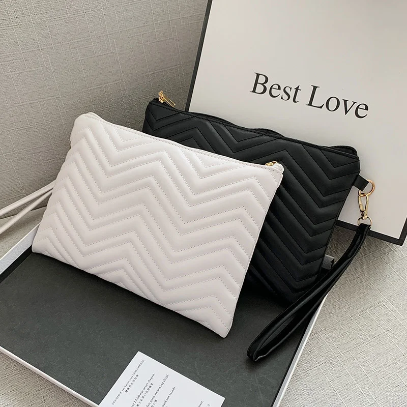 

Popular wave bag female 2021 new fashion net red versatile leisure high-grade feeling small square bag with envelope in hand