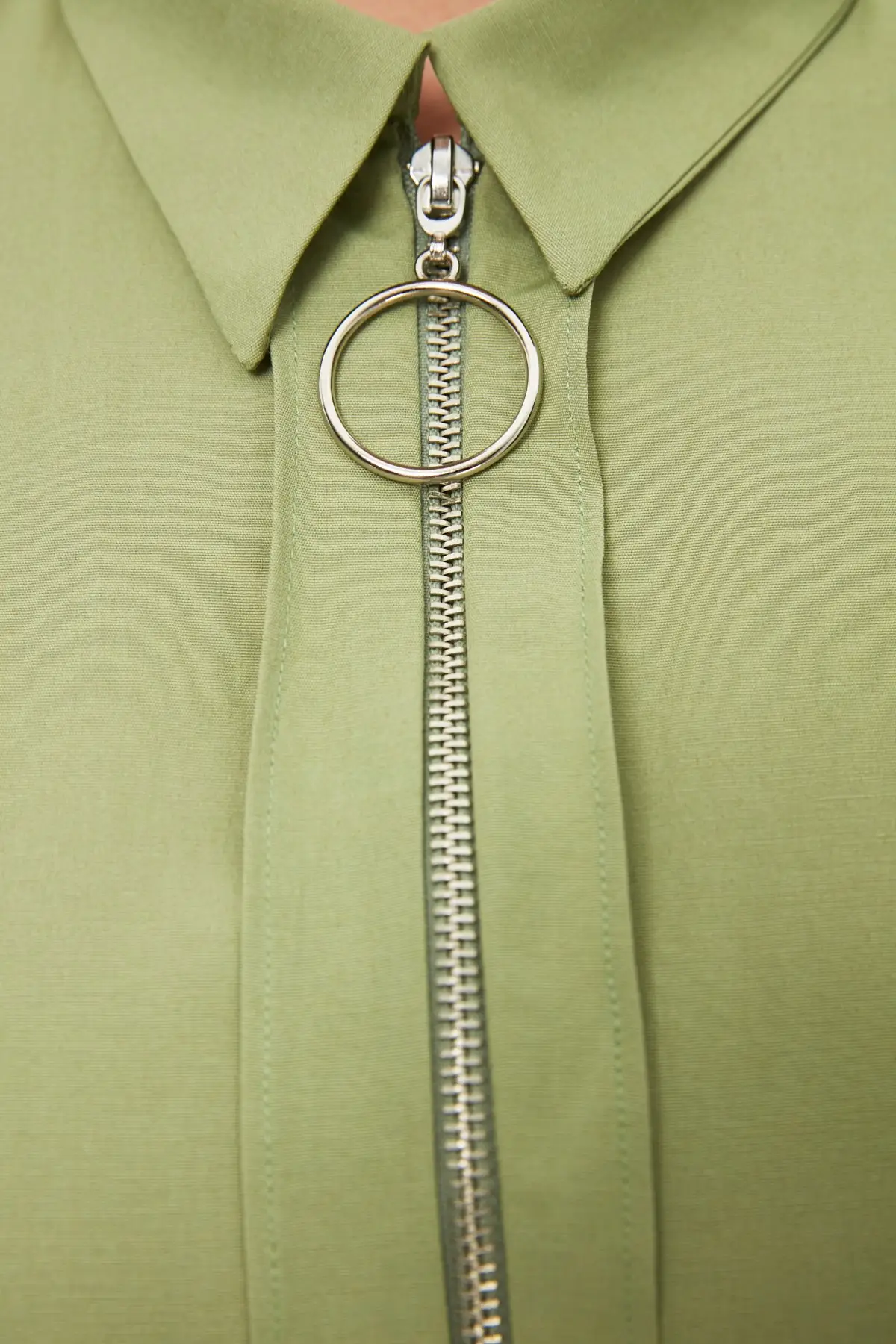 

Trendyol Shirt Collar Zipper Detail Tunik TCTSS21TN0314