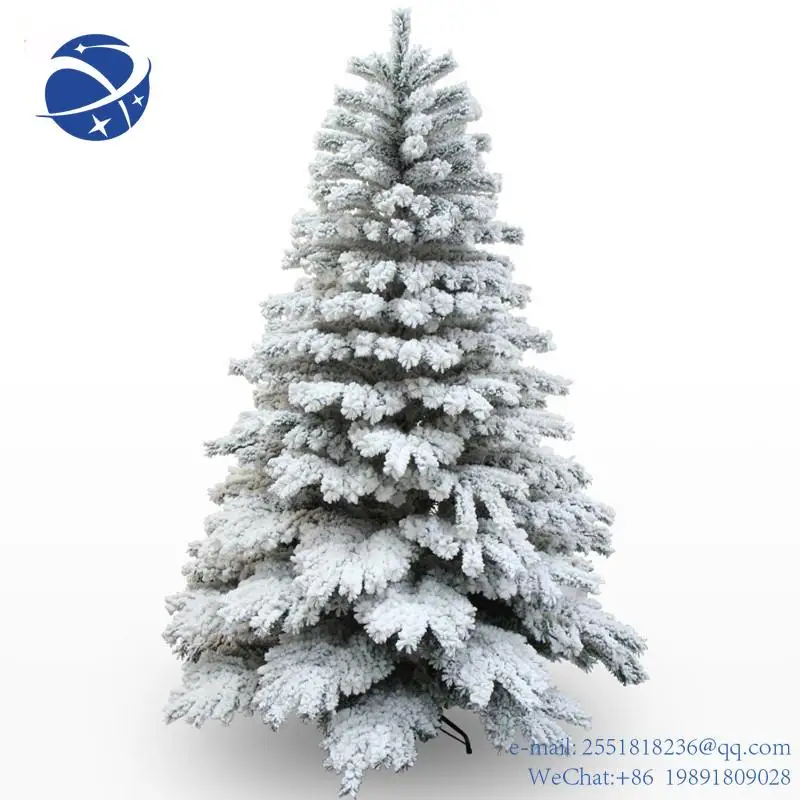 

YYHC Decorated 120cm-240cm Snow White Big Christmas Tree Large Size Xmas Party Home Shopping Mall Decoration
