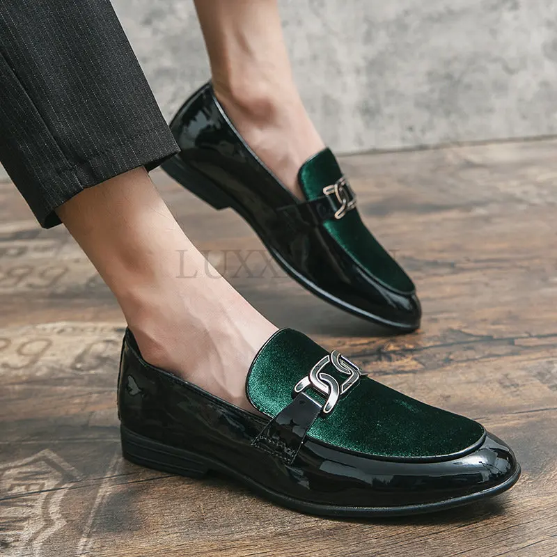 

Туфли мужские для выпускного классического парикмахера, Формальные туфли, элегантные роскошные брендовые, вечерние туфли, роскошные дизай...