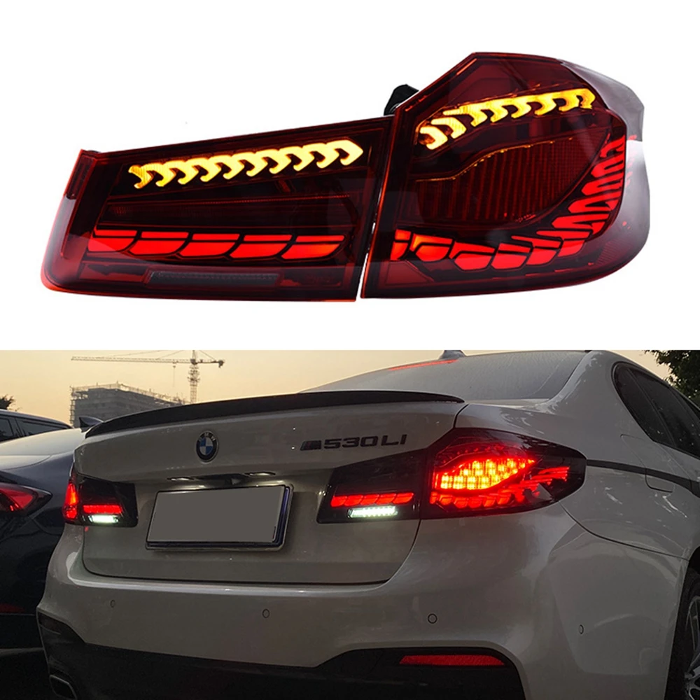 

Car LED Tail Light For BMW G30 G38 F90 M5 2018 - 2020 Rear Running Light Brake Reverse Lamp Dynamic Turn Signal Tailllamps