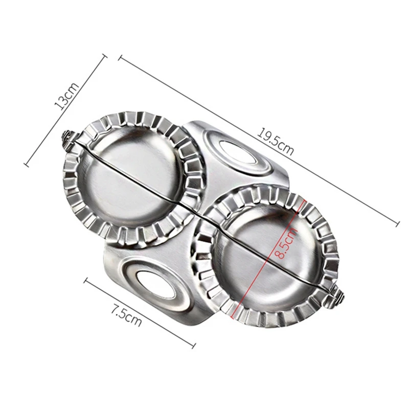 Форма для вареников из нержавеющей стали устройство с двумя головками бытовой