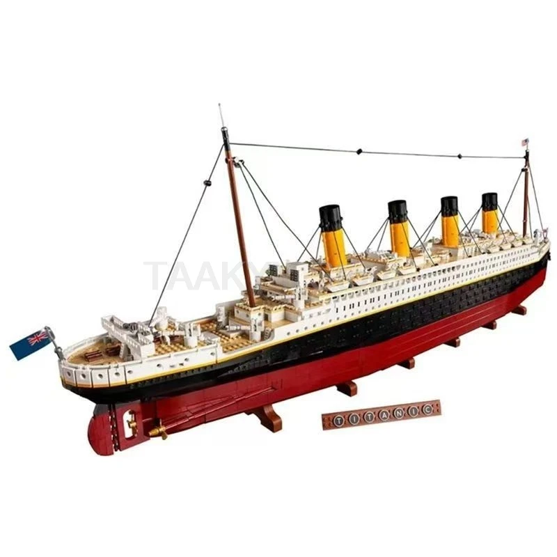 Фото Новый 9090 шт. MOC Titanic большой круизный лодка, строительные блоки, совместимая с кораблем 10294, модель игрушки для мальчиков, подарки на день рождения для взрослых №2