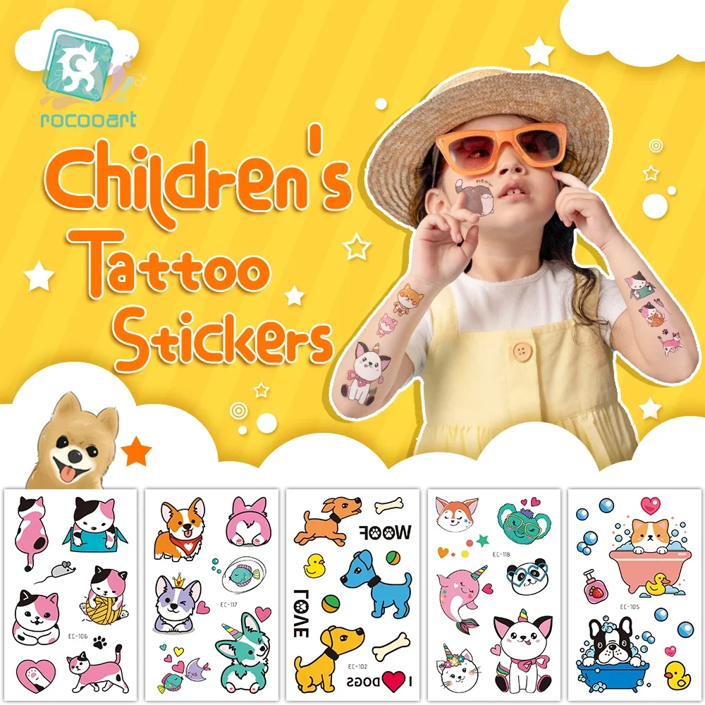 Временные тату-наклейки для детей наклейки боди-арта водостойкие искусственные
