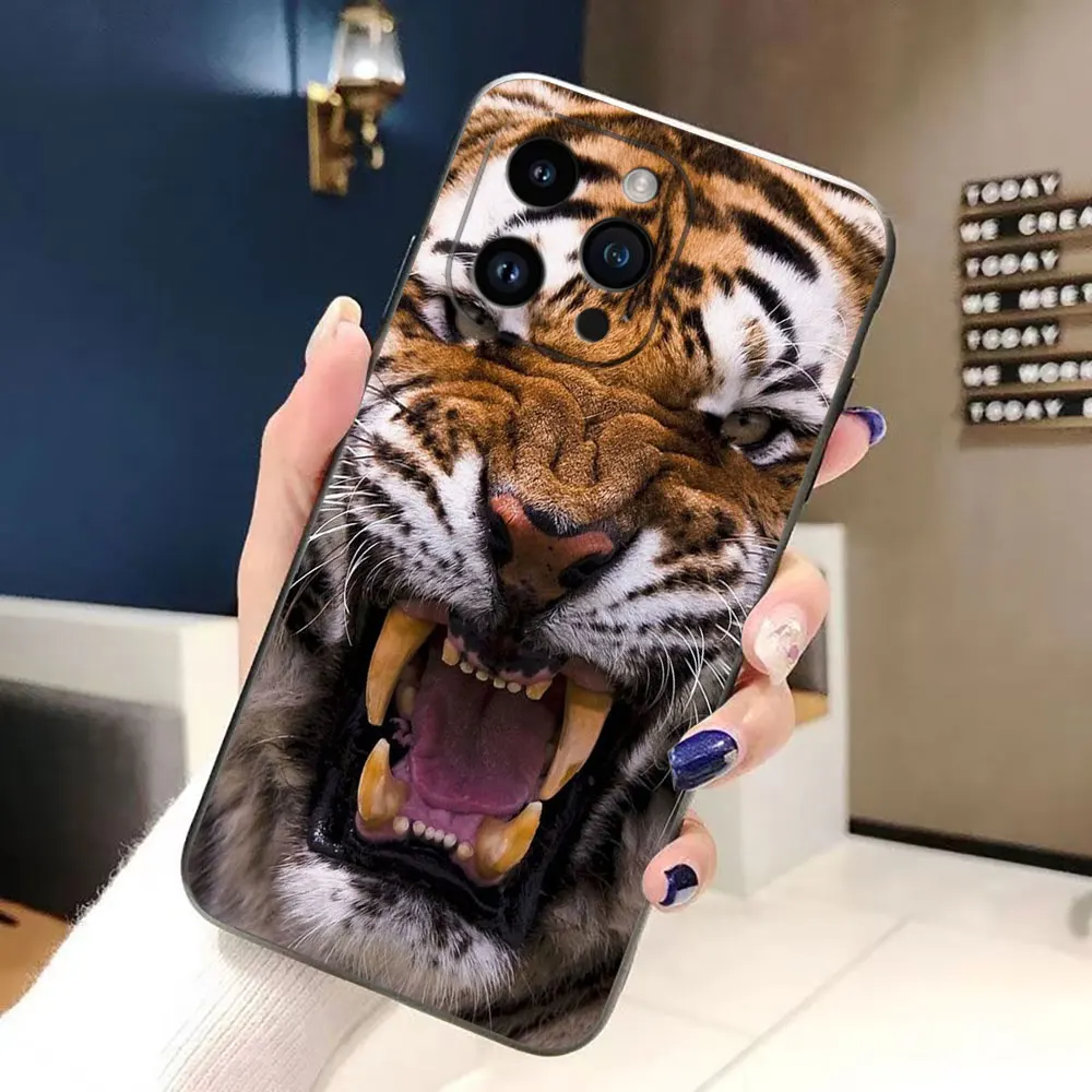 Чехол для телефона с изображением дракона тигра волка iphone Apple 15 14 13 12 11 Pro XS Max Mini X SE