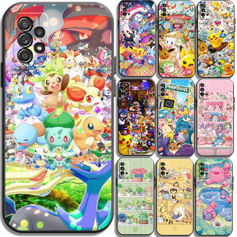 

Pokemon Pikachu Phone Cases For Xiaomi Redmi 10 Note 10 10 Pro 10S Redmi Note 10 5G Cases Coque Soft TPU Back Cover