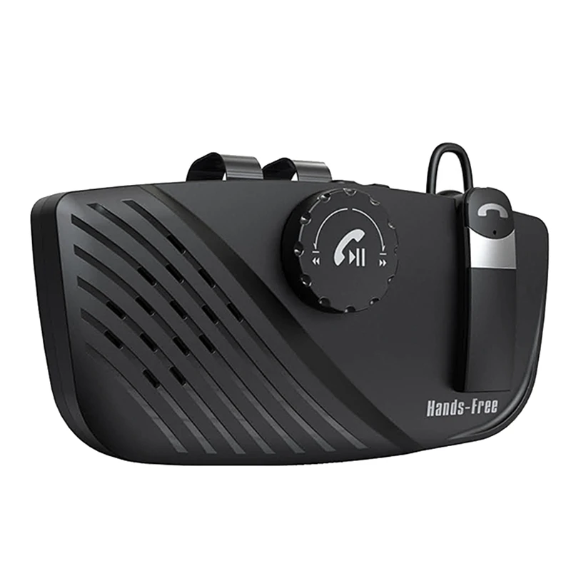 

Автомобильный приемник Bluetooth 5,0, приемник-передатчик, беспроводной солнцезащитный козырек, громкая связь, автомобильный комплект громкой связи с аудиоадаптером