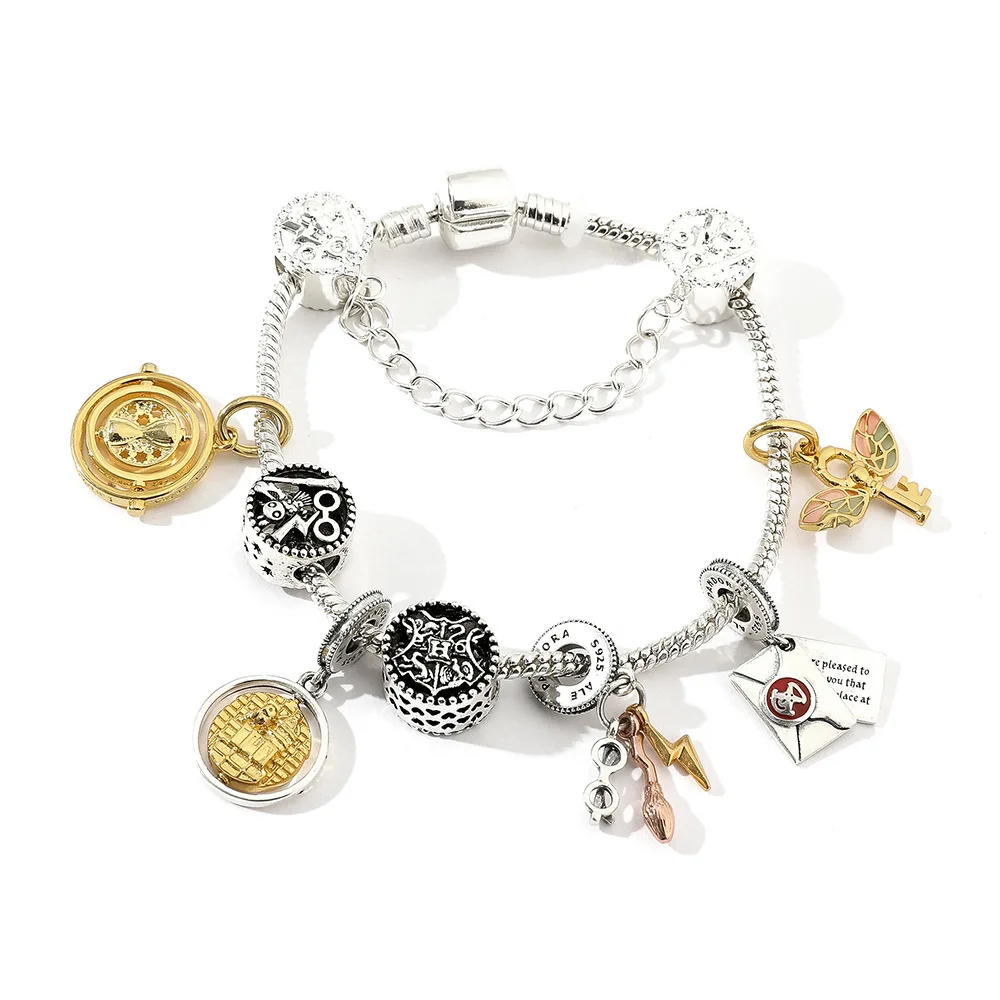 Браслет из фильма Гаррис трендовый Поттер золотой снитч металлический значок