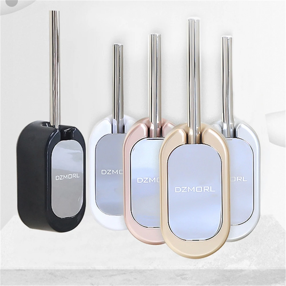 

Toilet Brush Wall-Mounted Toilet Brush and Holder Set Stainless Steel Bathroom Toilet Brush Toilet WC Bathroom Accessories Se L1