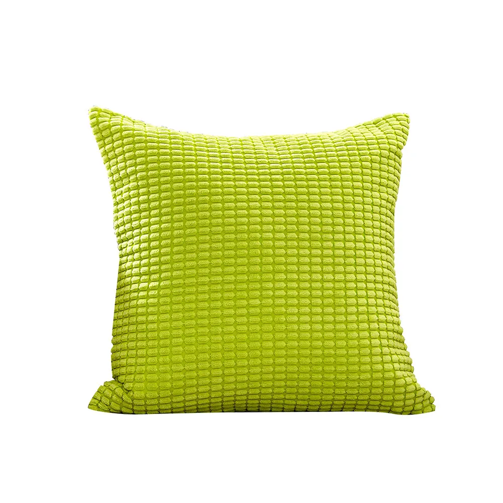 Зеленая наволочка мягкий вельветовый чехол для подушки гостиной Funda Cojines De 45x45