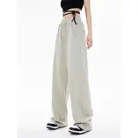 American High Street Ins Tide Casual Sports Pants Female Summer Pants Loose Straight Wide Leg Banana Pants Jazz Dance Pants