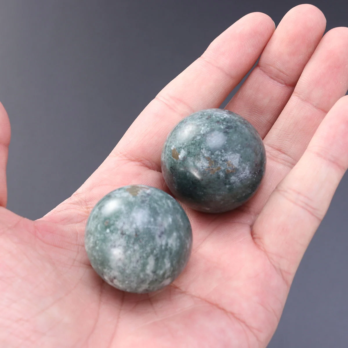 

Ballhand Exercise Baoding Jade Chinese Health Meditationstress Handballs Hands Relieve Trigger Point Acupressure Fitness