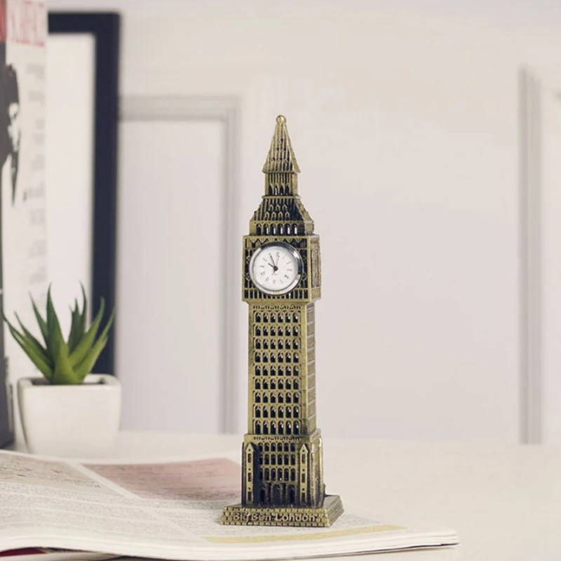 

London Big Ben Model Crafts Clock Tourism Souvenirs Gift Desk Decor European Retro Ornaments Home Decoration Accessories