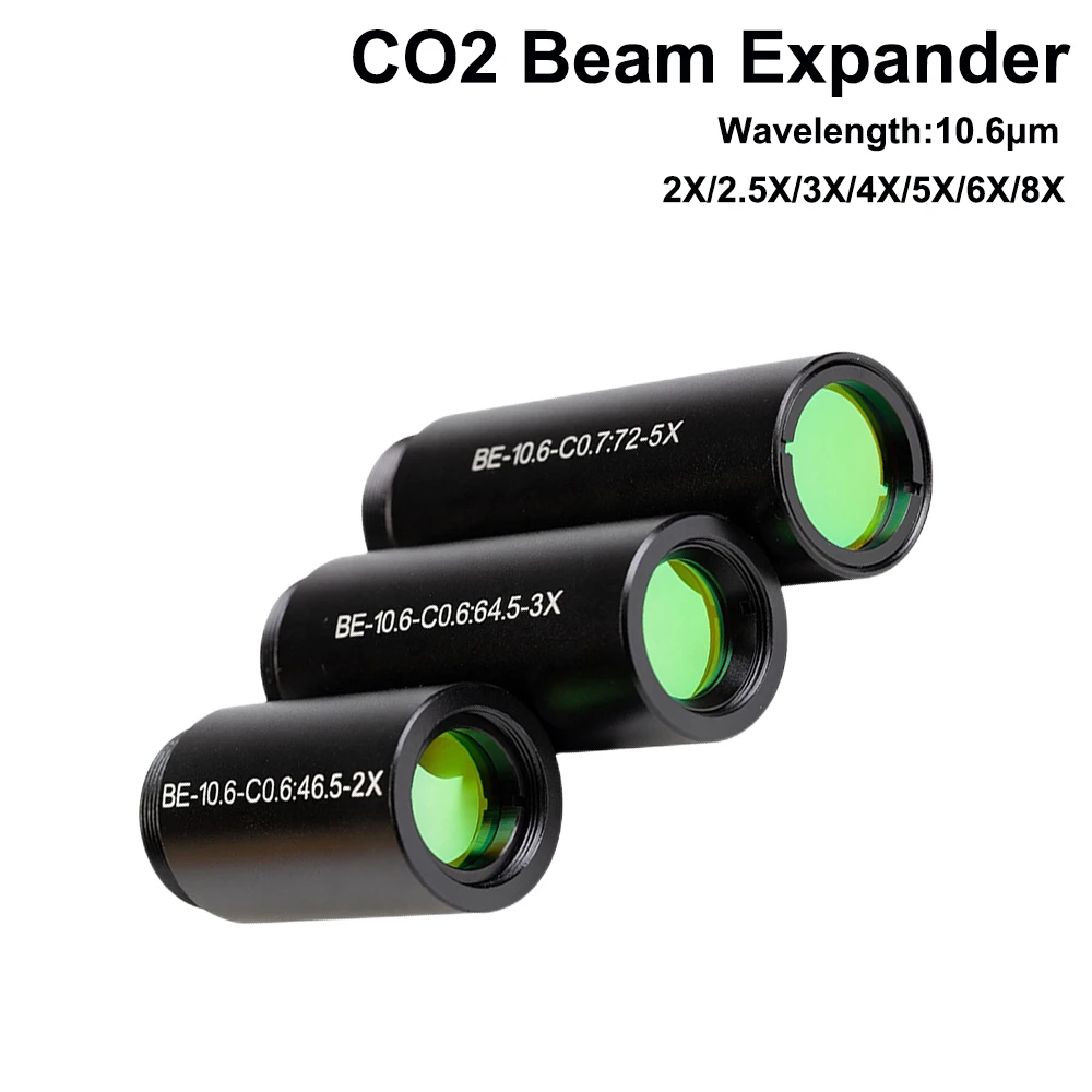 

CO2 10600nm Laser Beam Expander 1.5X 2X 2.5X 3X 4X Expansion Ratio M22*0.75 Lense Optics For CO2 Laser Marking Machine