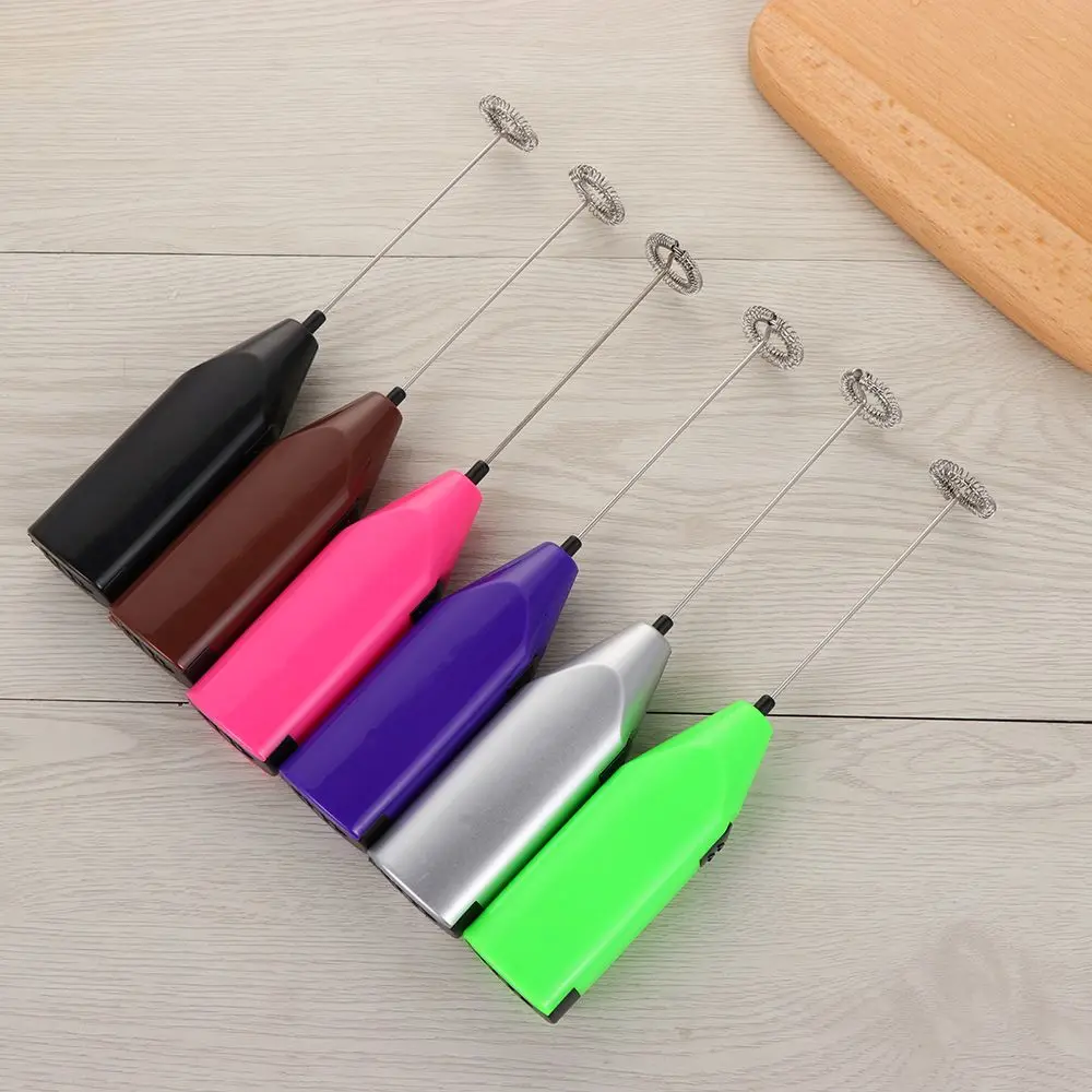Electric Egg Beater Milk Frother Drink Foamer Stainless Steel Whisk Mixer Cake Cream Blender Coffee Stirrer Kitchen Mixing Tool