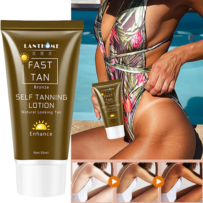 

50ml Self-Tanning Cream Body Lotion Bronze Moisturizing Nourishing Skin Self Sun Tanning Enhance Lotion Tanning Cream Skin Care